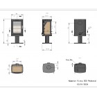 Ecosy+ 5kw Hampton Vista 500 Pedestal - Defra Approved - Woodburning Stove Ecosy+ 5kw Hampton Vista 500 Pedestal - Defra Approved - Woodburning Stove